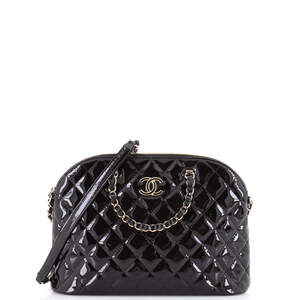 Chanel Small Coco Top Handle Shopping Bag Quilted Patent